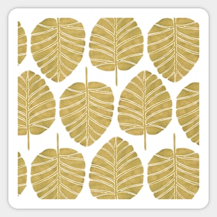 Gold Alocasia Sticker